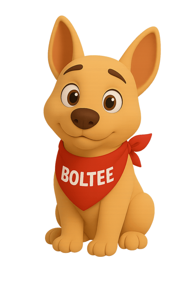 Boltee showing care for dogs